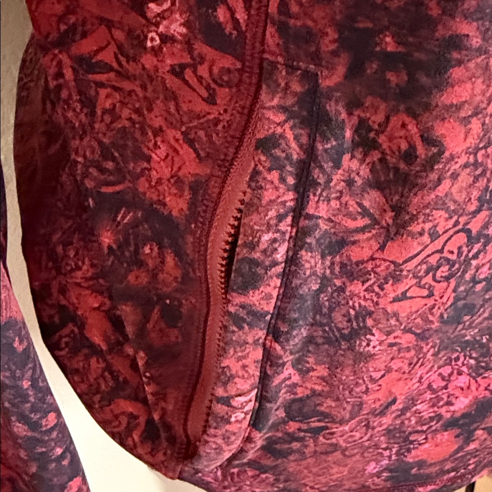 Lululemon Define Women's Red Patterned Jacket - image 3